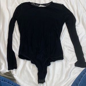 Black Bodysuit with open back